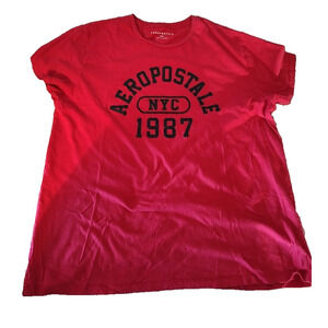 Aeropostale Tshirt NYC 1987 Red 2xl Women's